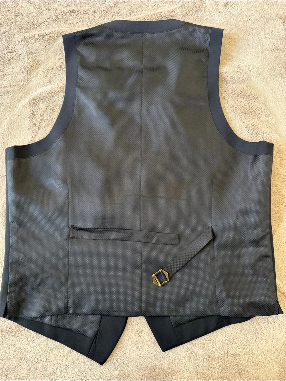 BarIII Black Men's Suit Vest - Medium Slim Fit